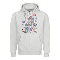 Dove Grey social worker Zipper Hoodie - MaliasSmallBusiness