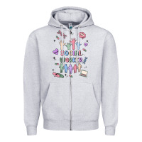 Heather Grey social worker Zipper Hoodie - MaliasSmallBusiness