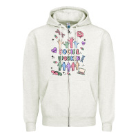 Oatmeal Heather social worker Zipper Hoodie - MaliasSmallBusiness