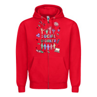 Social Worker Zipper Hoodie | Teevron