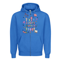 True Royal social worker Zipper Hoodie - MaliasSmallBusiness