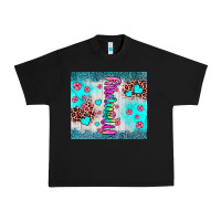 Black mommy leopard turquoise Urban Heavy Tee - JahusDesignShop
