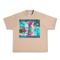 Burro mommy leopard turquoise Urban Heavy Tee - JahusDesignShop