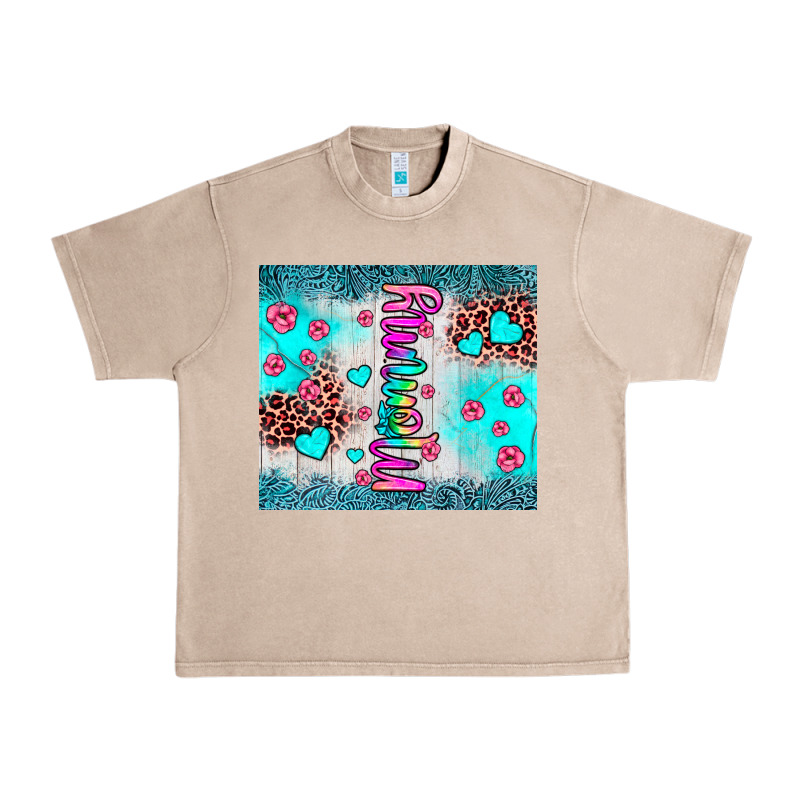 Mommy Leopard Turquoise Urban Heavy Tee by JahusDesignShop | Teevron