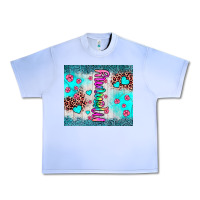 Grape Ice mommy leopard turquoise Urban Heavy Tee - JahusDesignShop