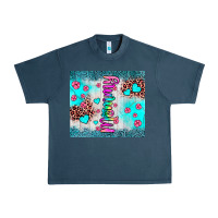 Midnight Navy mommy leopard turquoise Urban Heavy Tee - JahusDesignShop
