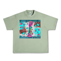 Oil Green mommy leopard turquoise Urban Heavy Tee - JahusDesignShop