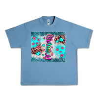 Pebble Blue mommy leopard turquoise Urban Heavy Tee - JahusDesignShop