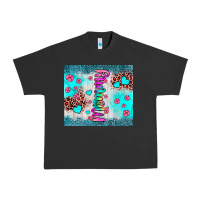 Pigment Black mommy leopard turquoise Urban Heavy Tee - JahusDesignShop