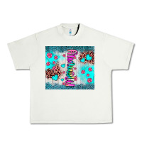 Pistachio mommy leopard turquoise Urban Heavy Tee - JahusDesignShop