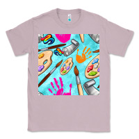Lilac find art class seamless pattern Classic Tee - BundleAndBundleShop