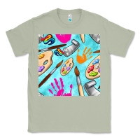 Matcha find art class seamless pattern Classic Tee - BundleAndBundleShop