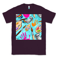 Plum find art class seamless pattern Classic Tee - BundleAndBundleShop