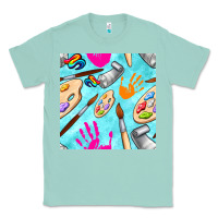 Seafoam find art class seamless pattern Classic Tee - BundleAndBundleShop