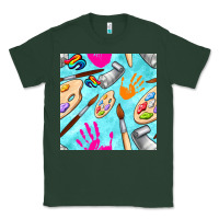 Sports Green find art class seamless pattern Classic Tee - BundleAndBundleShop