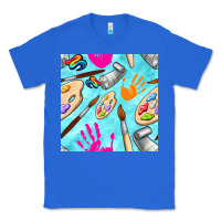 True Royal find art class seamless pattern Classic Tee - BundleAndBundleShop