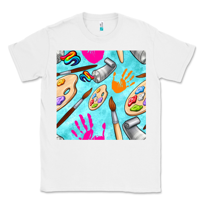 Find Art Class Seamless Pattern Classic Tee by BundleAndBundleShop | Teevron
