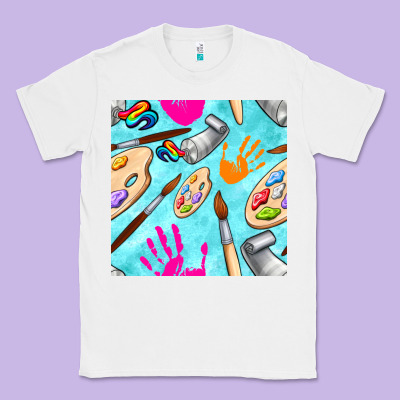 Find Art Class Seamless Pattern Classic Tee Designed By Bundleandbundleshop