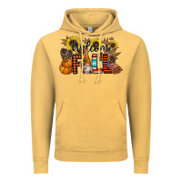 Vintage Mustard Welcome Fall Pumpkin Vintage Hoodie - CowhideDigitalArt