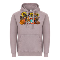 Vintage Zinc Welcome Fall Pumpkin Vintage Hoodie - CowhideDigitalArt