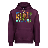Mauve Wine The hunt is on with eggs Easter Day Urban Hoodie - HowdyJamesFarm