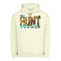 Pigment Pistachio The hunt is on with eggs Easter Day Urban Hoodie - HowdyJamesFarm