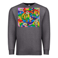 Charcoal Heather Pride LGBTQ+ Peace Tumbler Premium Sweatshirt - BundleAndBundleShop