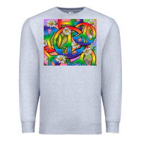 Heather Grey Pride LGBTQ+ Peace Tumbler Premium Sweatshirt - BundleAndBundleShop