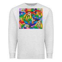 Oatmeal Heather Pride LGBTQ+ Peace Tumbler Premium Sweatshirt - BundleAndBundleShop