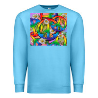 Ocean Blue Pride LGBTQ+ Peace Tumbler Premium Sweatshirt - BundleAndBundleShop