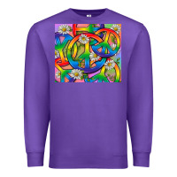 Purple Pride LGBTQ+ Peace Tumbler Premium Sweatshirt - BundleAndBundleShop