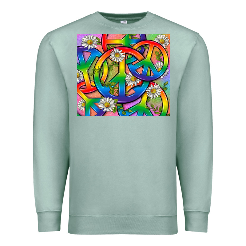 Pride Lgbtq+ Peace Tumbler Premium Sweatshirt by BundleAndBundleShop | Teevron