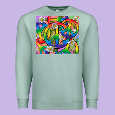 Pride Lgbtq+ Peace Tumbler Premium Sweatshirt Designed By Bundleandbundleshop