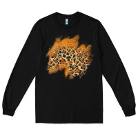 Black leopard glitter patch Long Sleeve Tee - AdoDesignShop