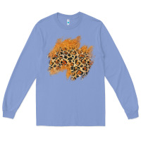 Colony Blue leopard glitter patch Long Sleeve Tee - AdoDesignShop