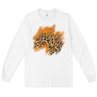 White leopard glitter patch Long Sleeve Tee - AdoDesignShop