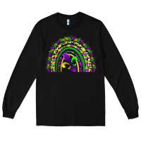 Black mardi gras rainbow Long Sleeve Tee - AdoDesignShop