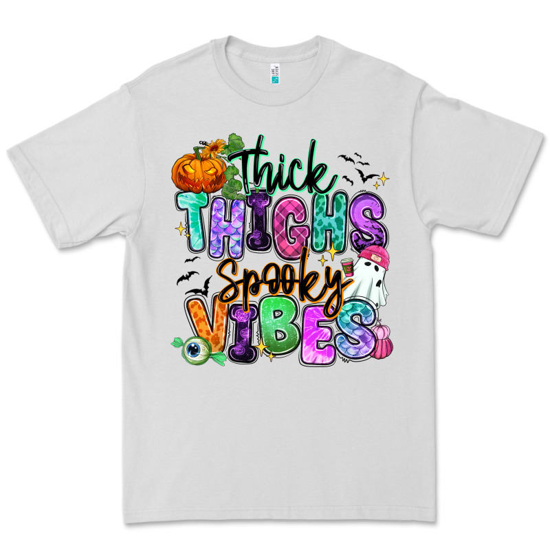 Thick Thighs Spooky Vibes Premium Tee by RanaPortraitStore | Teevron