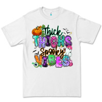 White Thick thighs spooky vibes Premium Tee - RanaPortraitStore