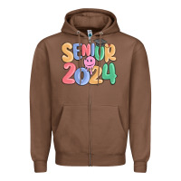 Chestnut senior 2024 Zipper Hoodie - MaliasSmallBusiness