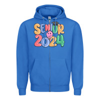 True Royal senior 2024 Zipper Hoodie - MaliasSmallBusiness