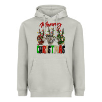 Moon Dust Merry Christmas skeleton hands Heavyweight Hoodie - NancyCooperArtShop