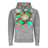 Cloud Rock hedgehog western seamless pattern Vintage Hoodie - HRA Design Shop