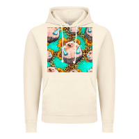 Vintage Artic hedgehog western seamless pattern Vintage Hoodie - HRA Design Shop