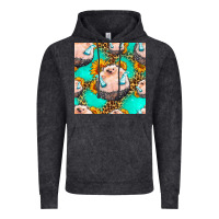 Vintage Black hedgehog western seamless pattern Vintage Hoodie - HRA Design Shop
