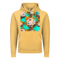 Vintage Mustard hedgehog western seamless pattern Vintage Hoodie - HRA Design Shop