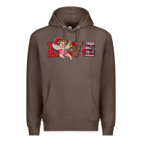 Coffee valentine's day cupid sunflowers love Premium Hoodie - RanaPortraitStore