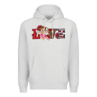 Dove Grey valentine's day cupid sunflowers love Premium Hoodie - RanaPortraitStore