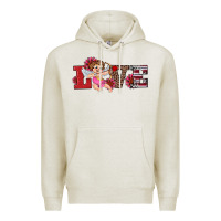 Oatmeal Heather valentine's day cupid sunflowers love Premium Hoodie - RanaPortraitStore