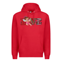 Red valentine's day cupid sunflowers love Premium Hoodie - RanaPortraitStore